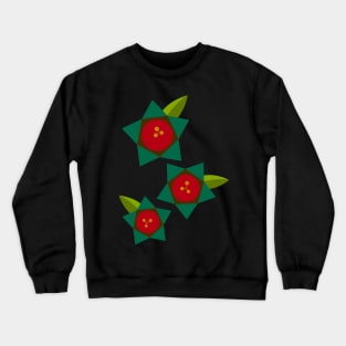 Modern Geometric Flowers Crewneck Sweatshirt